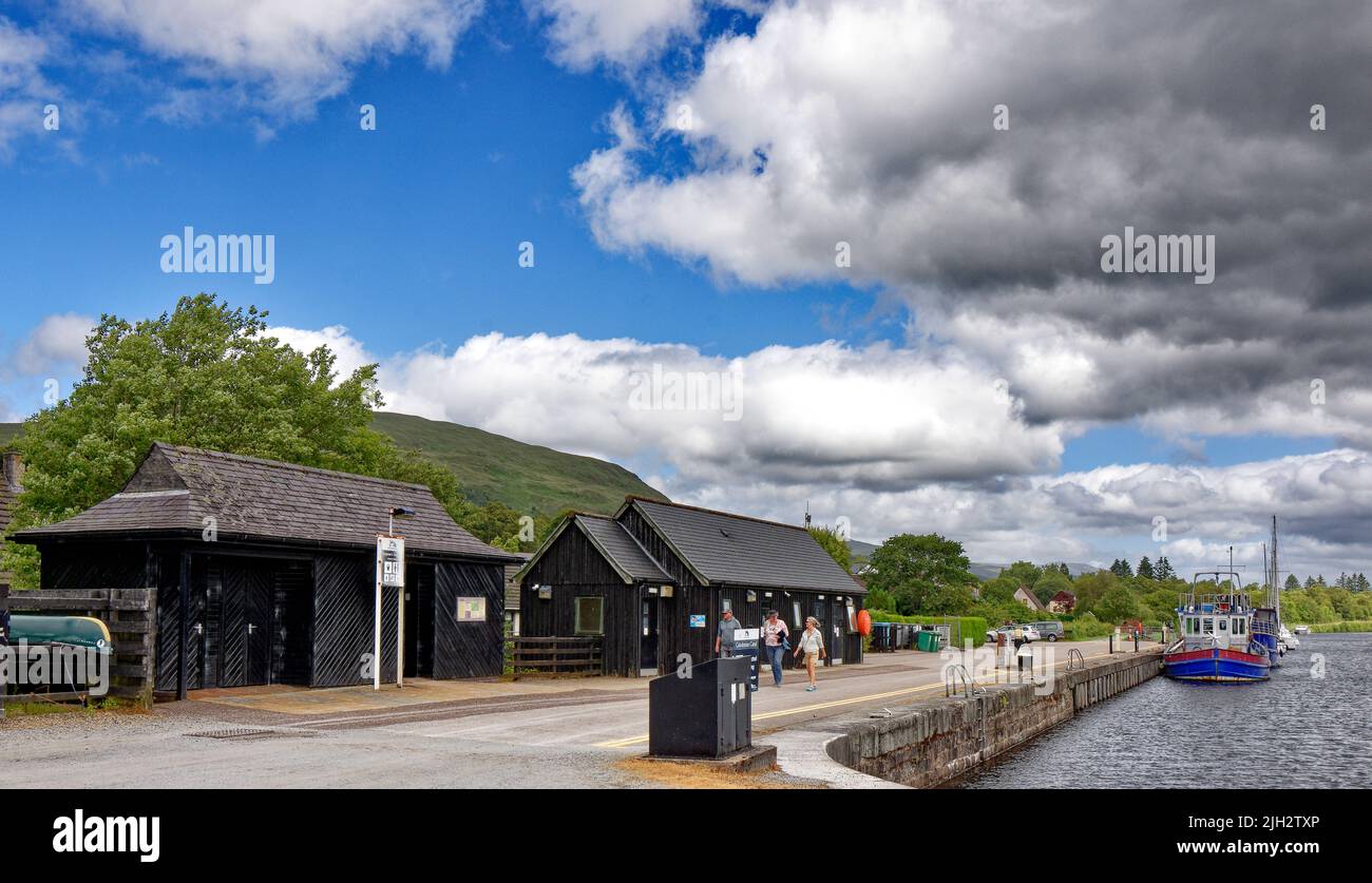 FORT WILLIAM CALEDONIAN CANAL NEPTUNES STAIRCASE KEEPERS HOUSES AT TOP