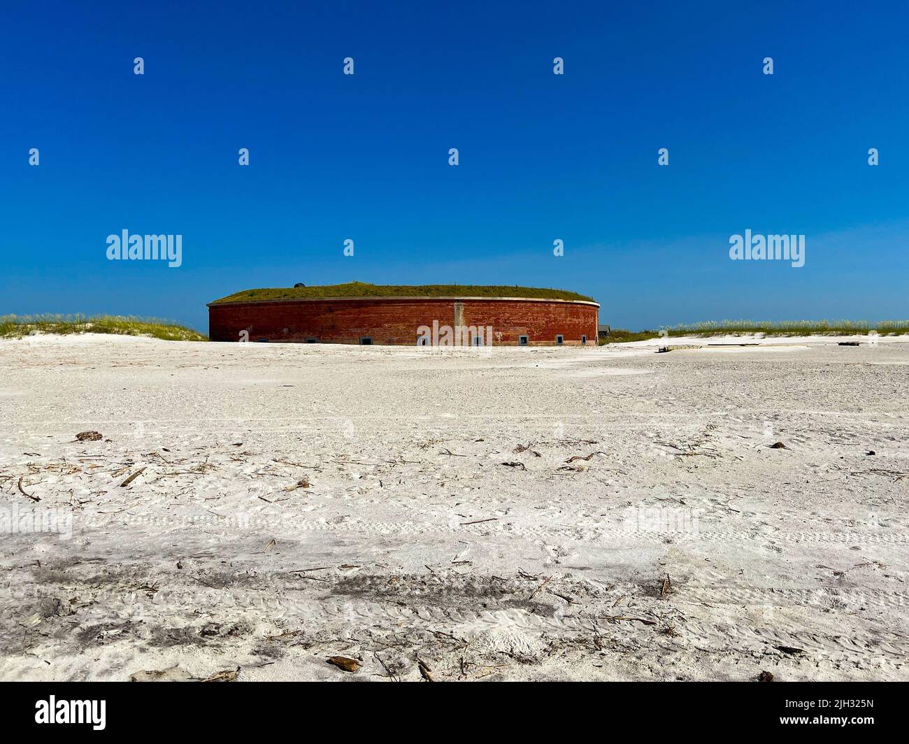 Ship Island, MS - June 17, 2022: Fort Massachusetts located on Ship Island in the Gulf of Mexico Stock Photo
