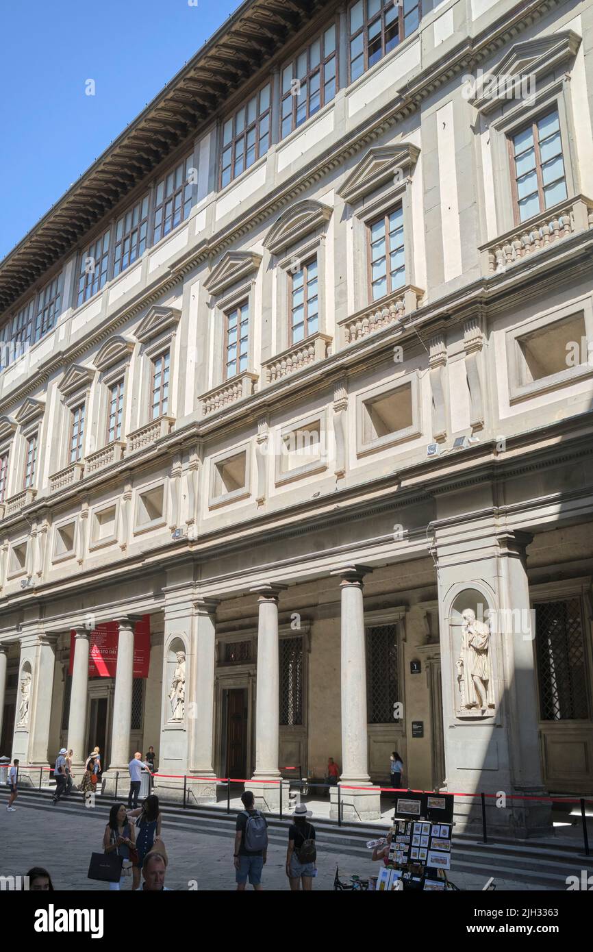 Uffizi Gallery Florence Italy Stock Photo