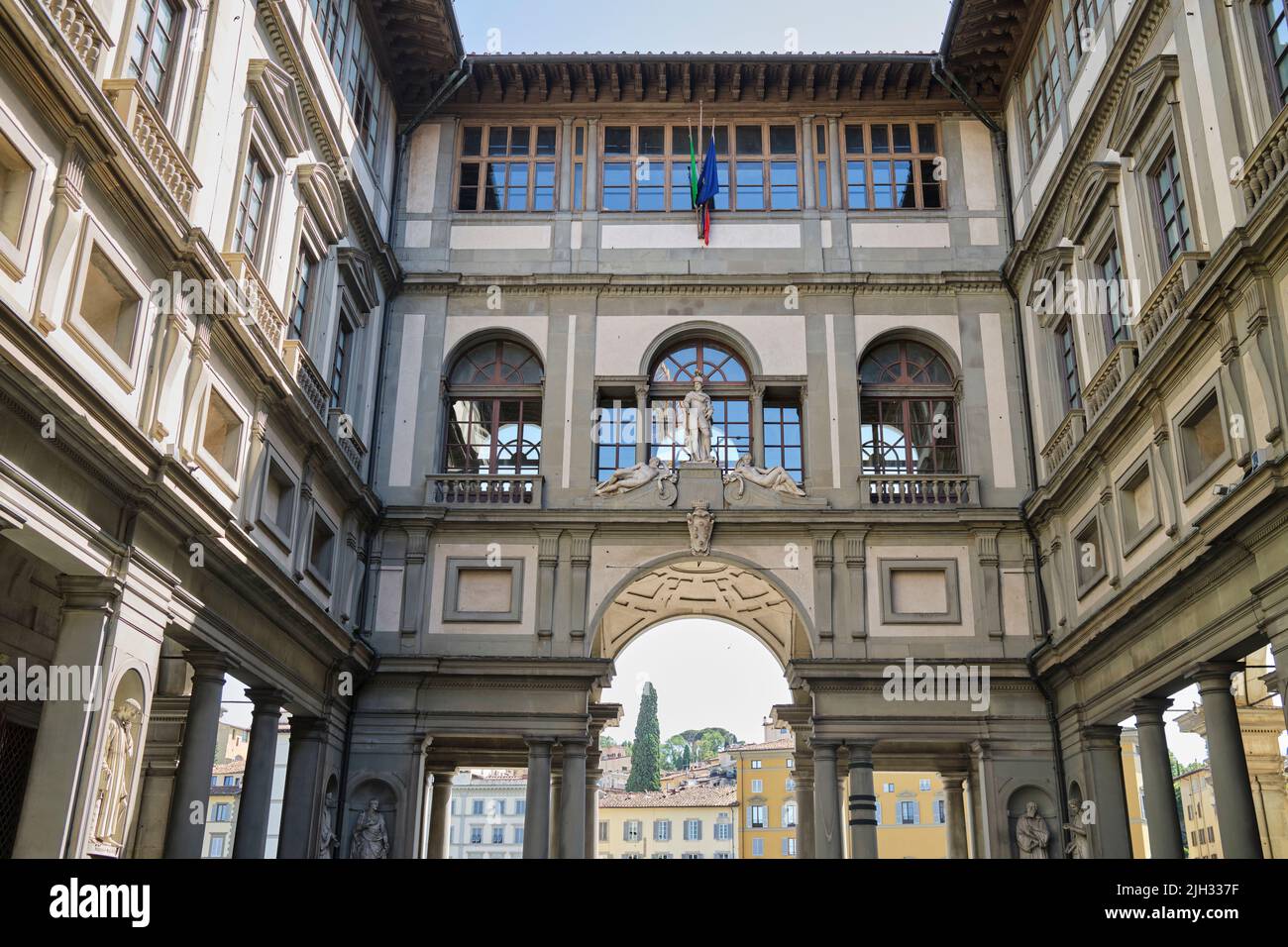 Uffizi Gallery Florence Italy Stock Photo