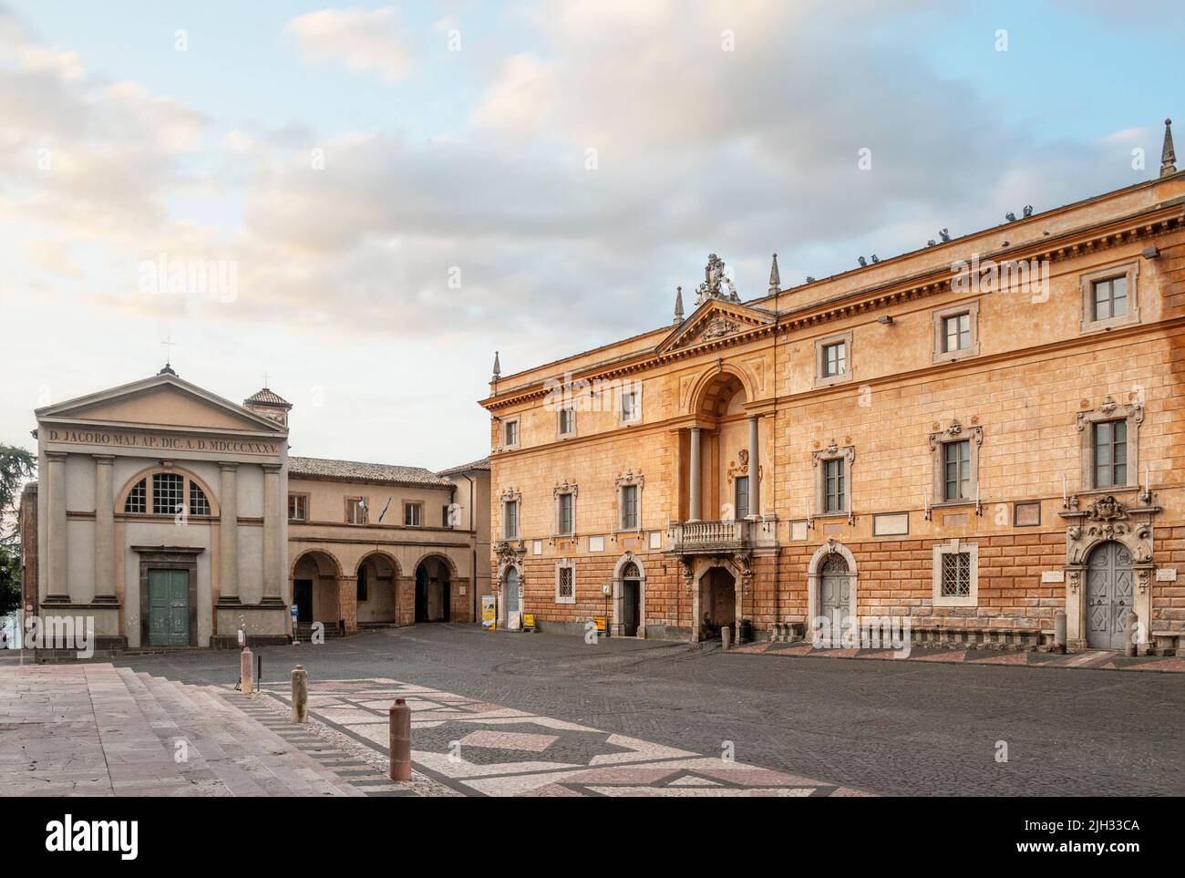 BERGAMO, ITALY - FEBRUARY 25, 2019: patio of seminary Seminario Vescovile  di Bergamo Giovanni XXII on street Via Arena in Upper Town (Citta Alta) of  B Stock Photo - Alamy