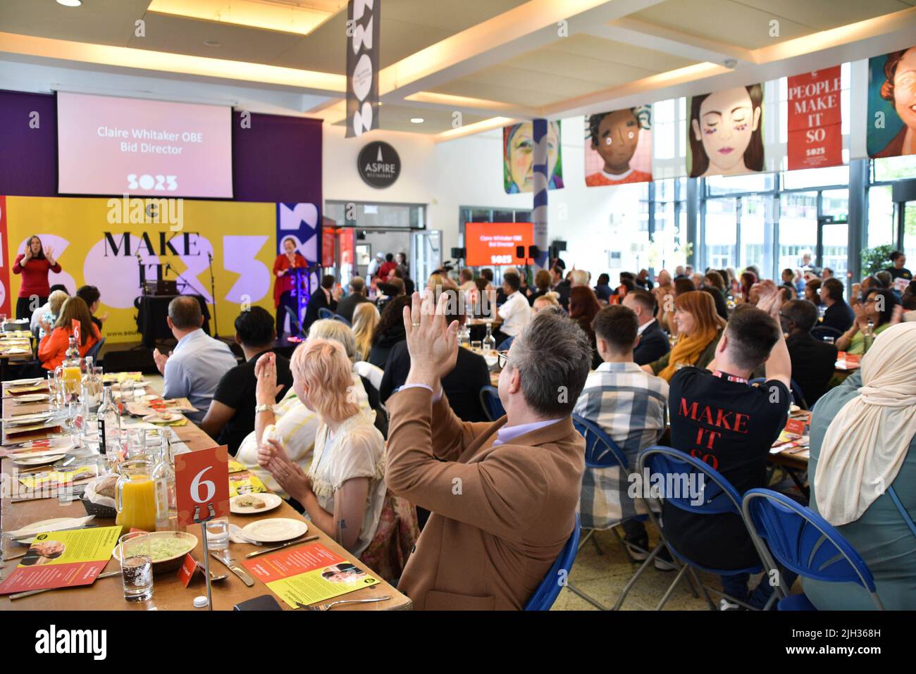 Southampton UK City Of culture Bid 2025 Community Lunch At City College