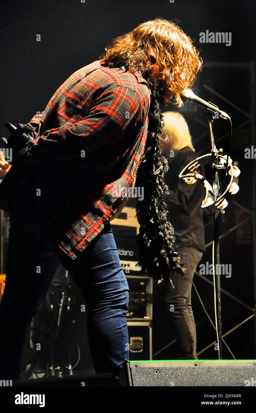 Massacre - The rock band in a live show in Argentina Stock Photo - Alamy