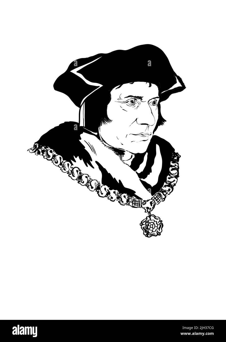 Thomas Cromwell Illustration Stock Photo