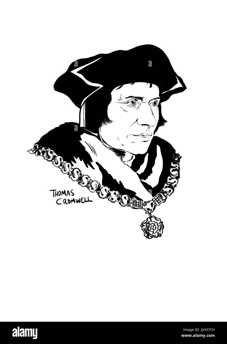 Thomas Cromwell Illustration Stock Photo