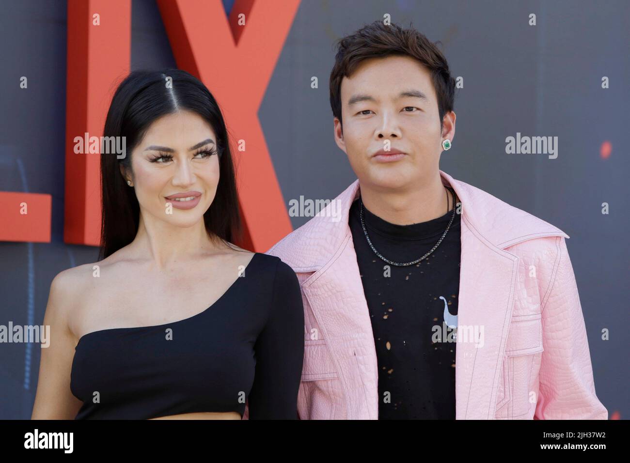 July 13, 2022, Los Angeles, California, USA: LOS ANGELES - July 13: Kim Lee, Kane Lim at the premiere of The Gray Man at the TCL Chinese Theatre IMAX on July 13, 2022 in Los Angeles, CA. (Credit Image: © Nina Prommer/ZUMA Press Wire) Stock Photo
