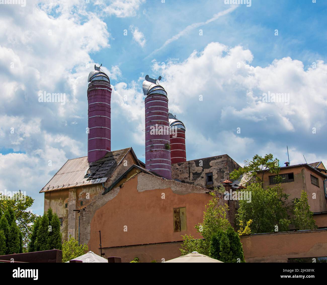 The original old historical building of the Gurbanov brewery, which ...