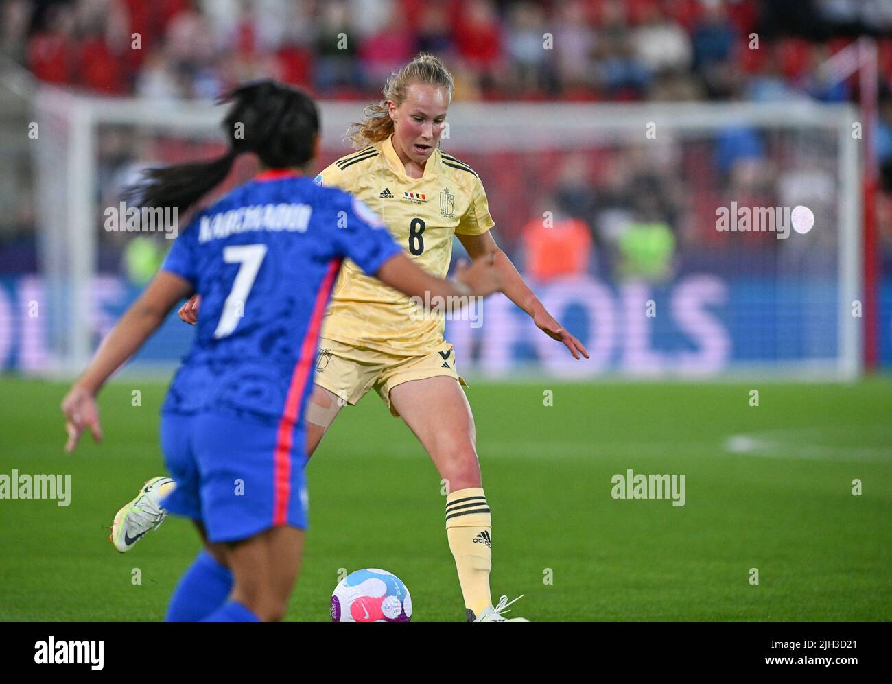 Rotherham, UK. 14th July, 2022. Belgium's Feli Delacauw pictured in
