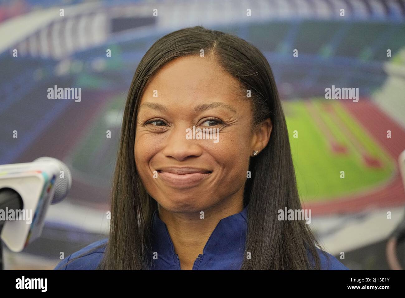 Eugene, USA. 14th July, 2022. Allyson Felix (USA), multiple sprint