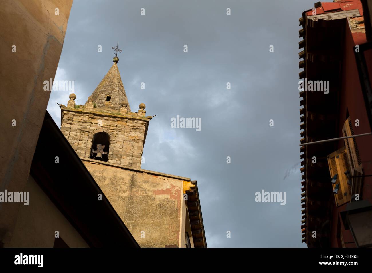 Town of Navarrete, Rioja, Spain, Town of passage of pilgrims who make the Camino de Santiago Stock Photo