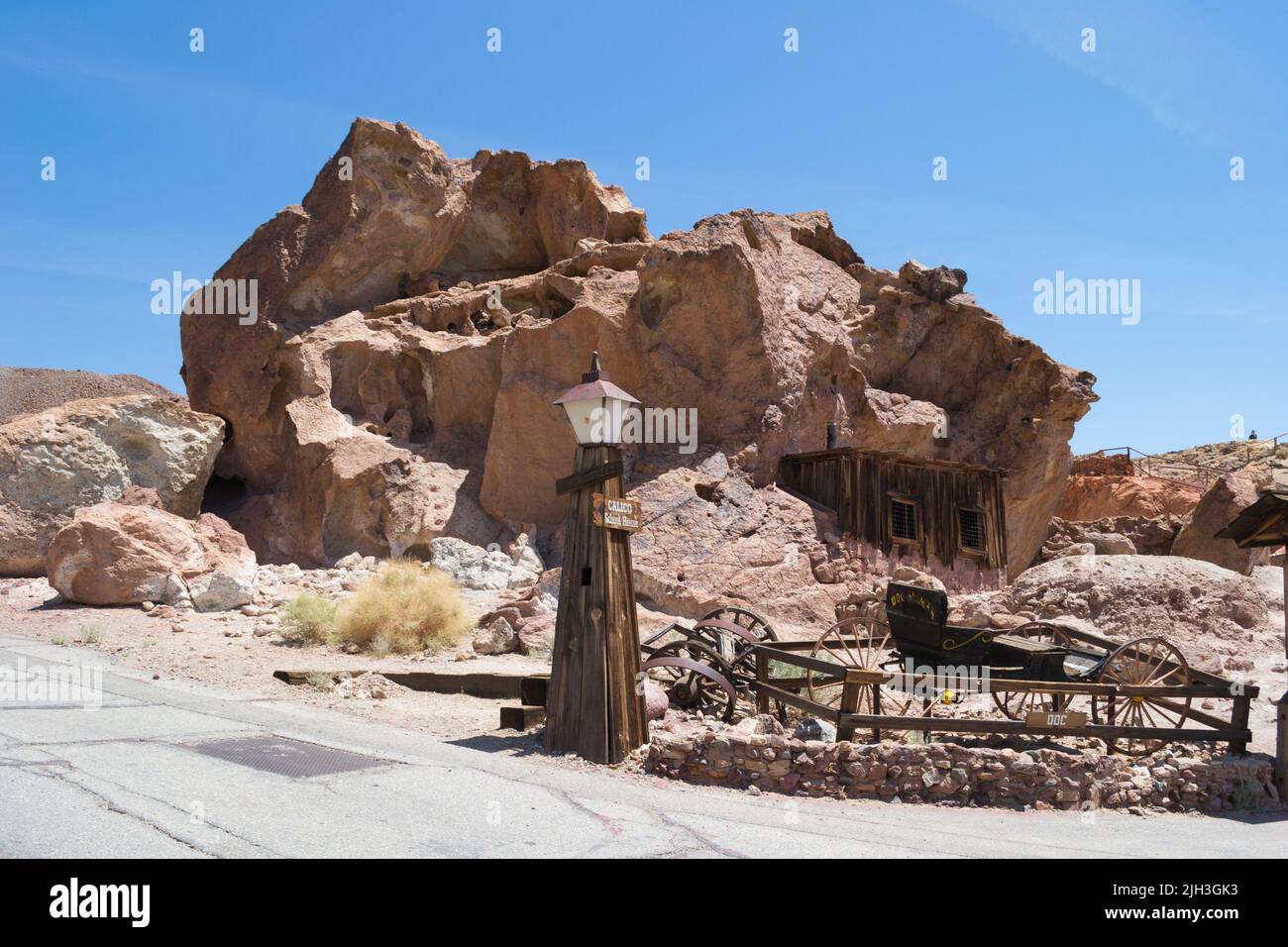 School House in Calico ghost town, California Stock Photo