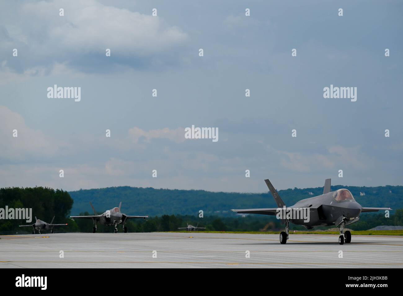 U.S. Air Force F35A Lightning IIs assigned to the 60th Fighter