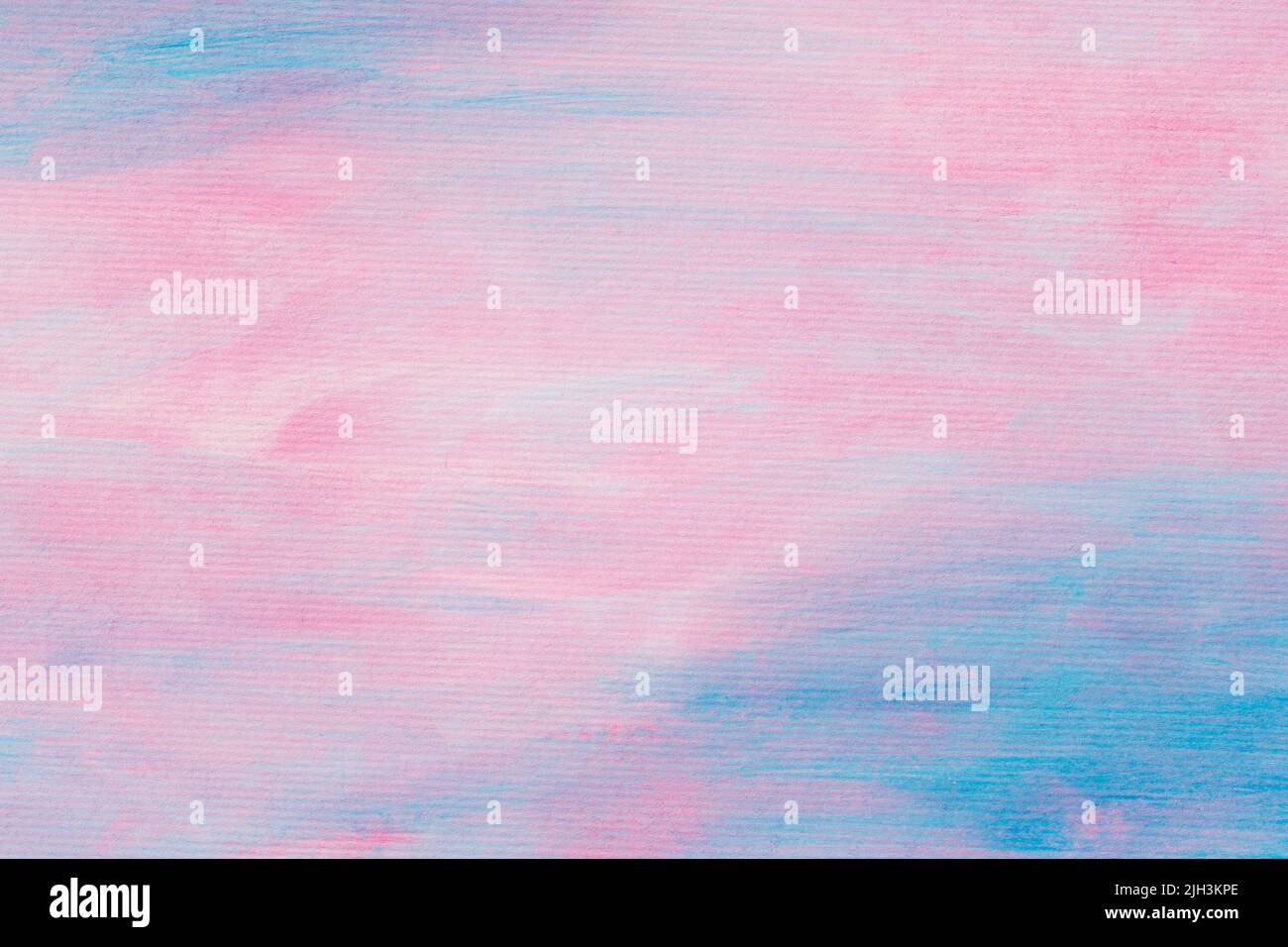 blue and pink colors painted watercolor paper background texture Stock Photo