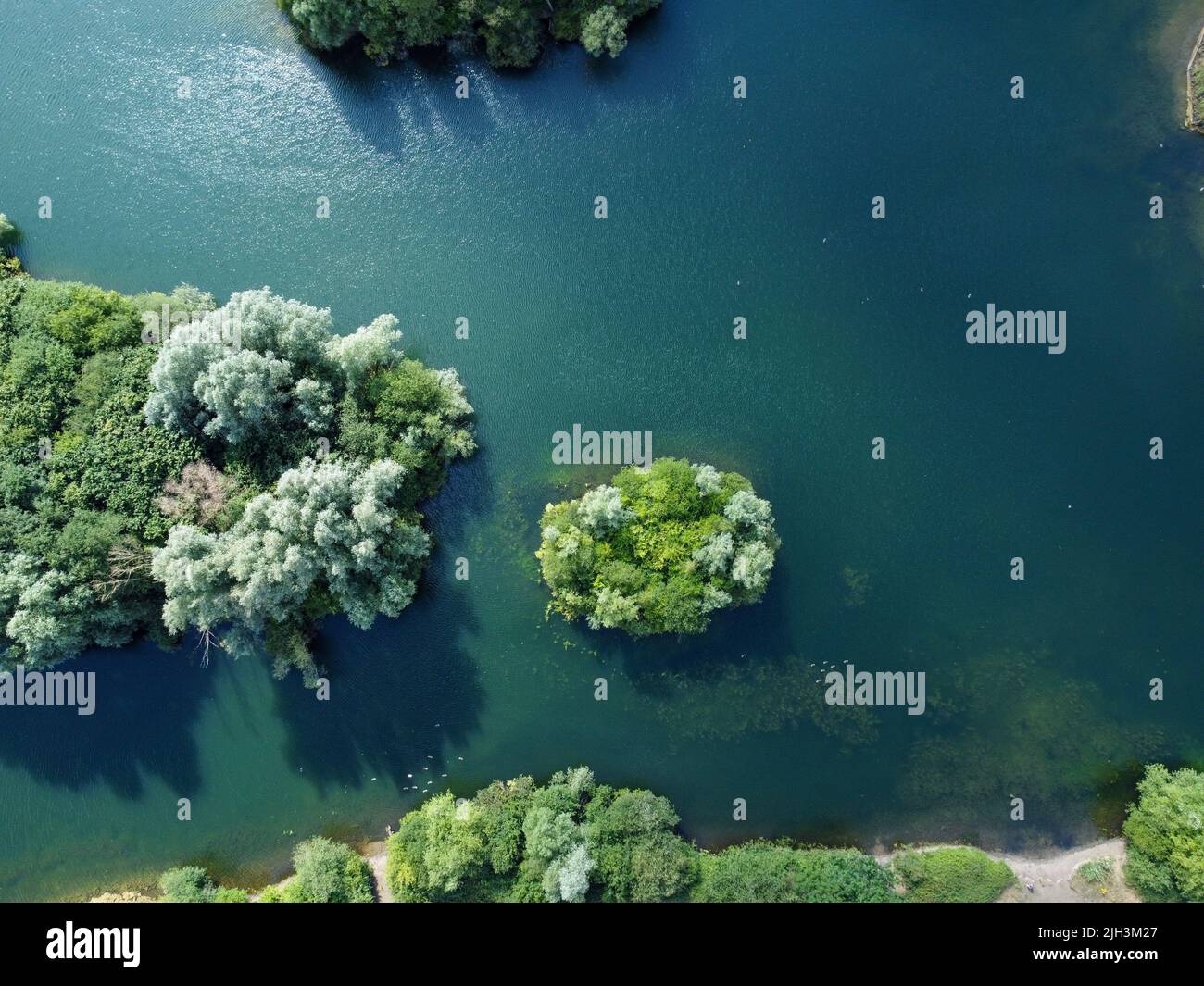 Drone aerial view green island hi-res stock photography and images - Alamy