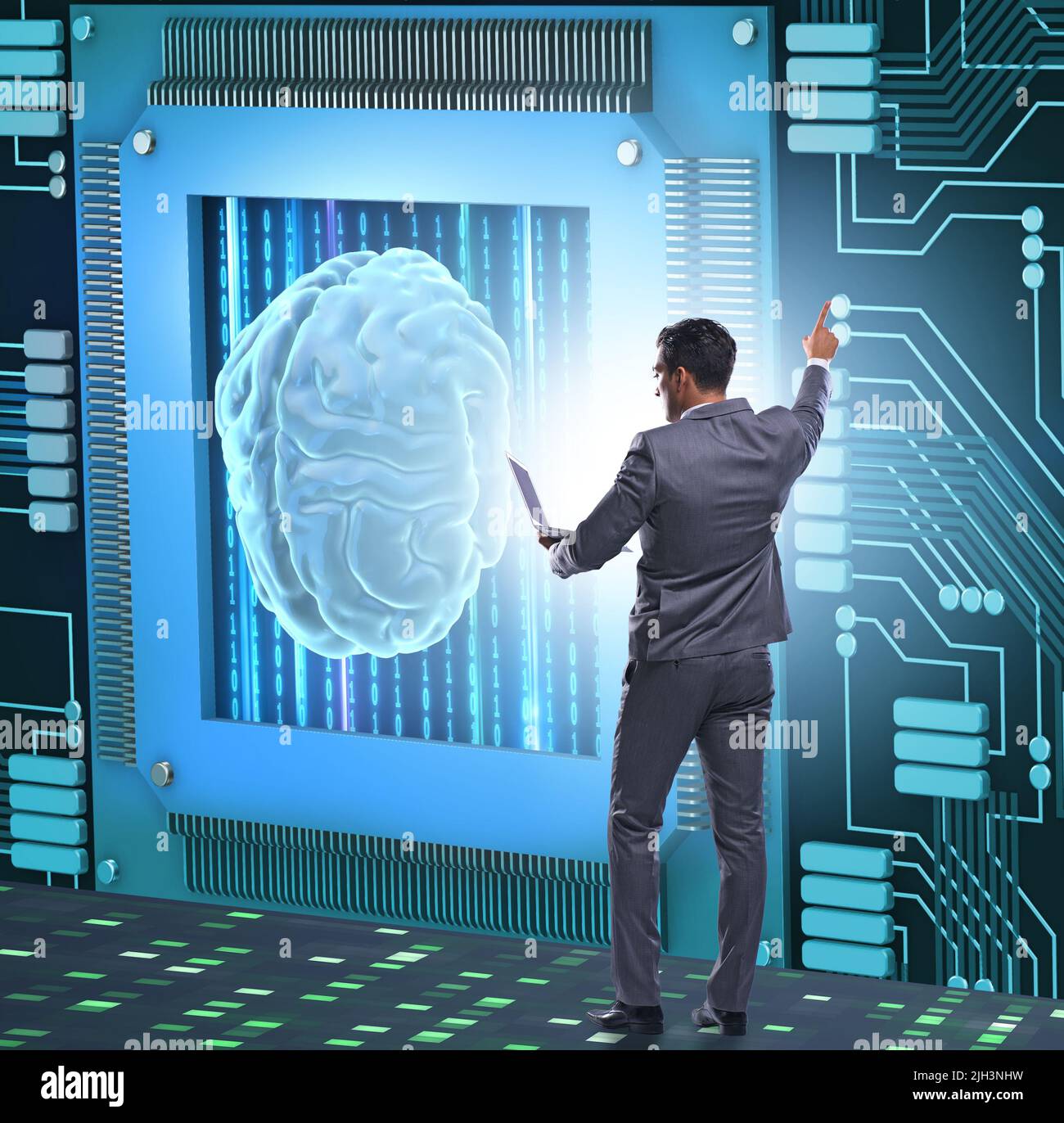 Cognitive computing concept as modern technology Stock Photo - Alamy