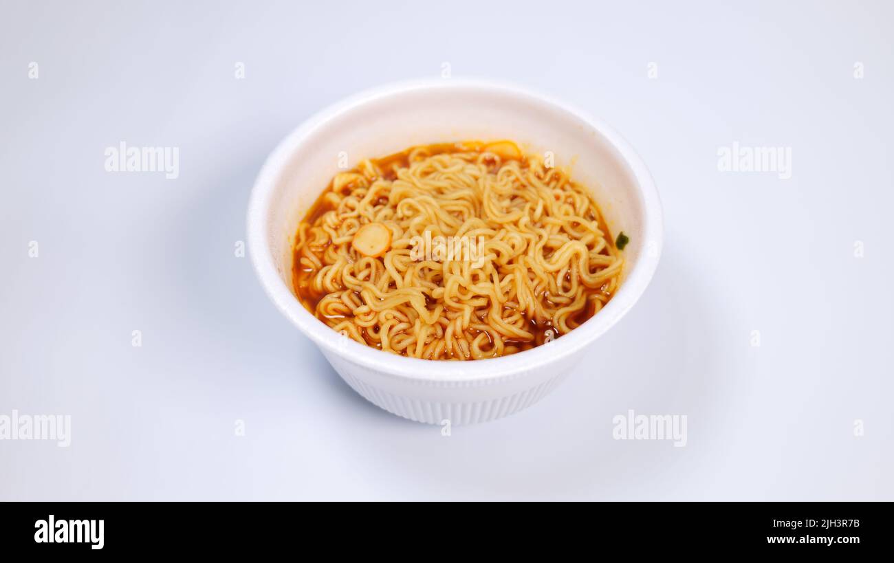 This food is Korean instant cup noodles Stock Photo Alamy