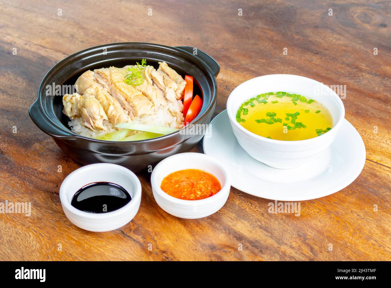 hainanese chicken rice Stock Photo Alamy