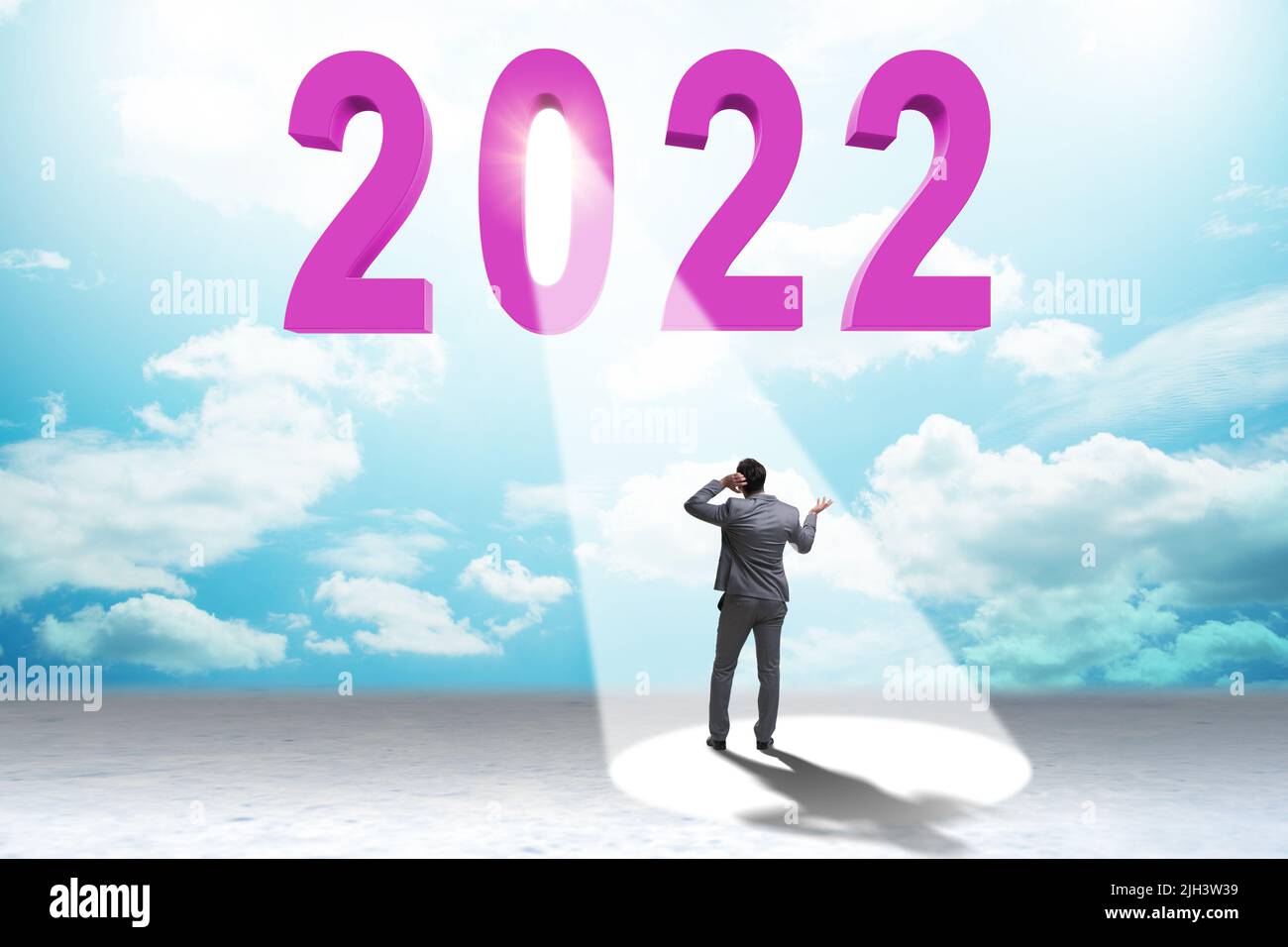 Concept of year 2022 in the spotlight Stock Photo Alamy