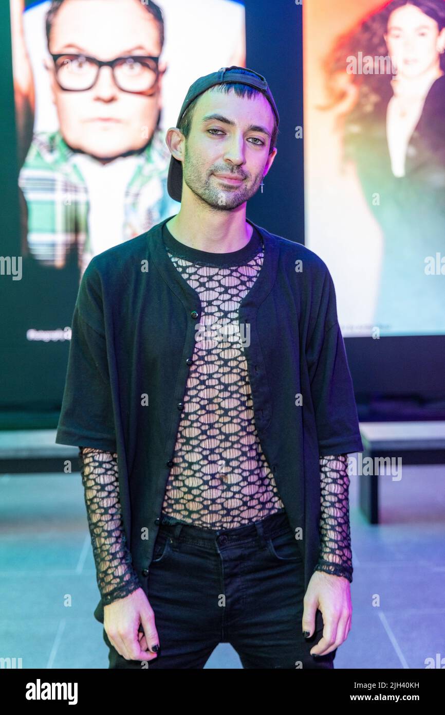 Photographer, Jordan Rossi seen at the digital exhibition called ...