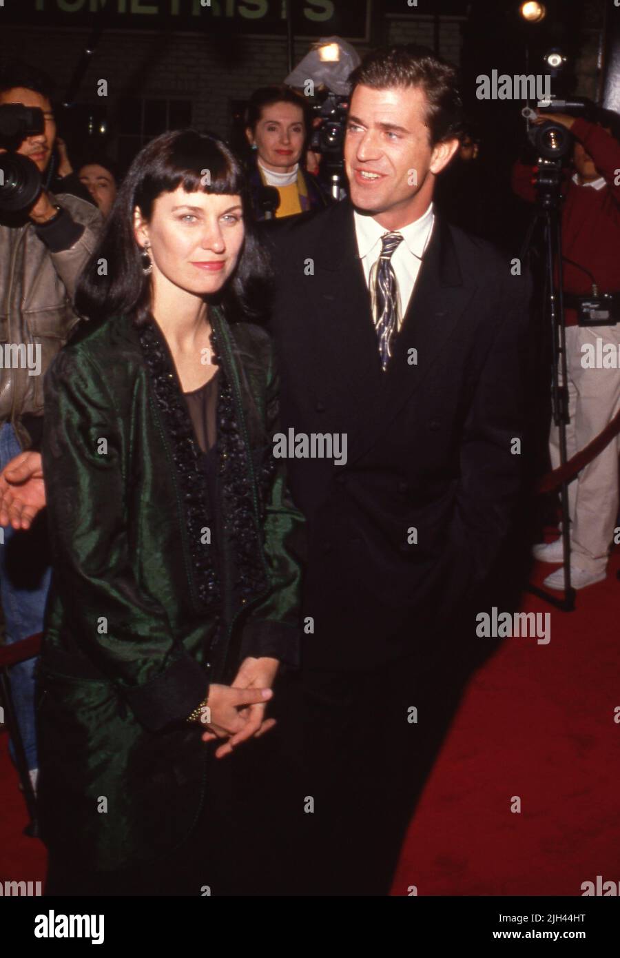Mel Gibson and wife Robyn Gibson at the premiere of Hamlet on  December 18, 1990 Credit: Ralph Dominguez/MediaPunch Stock Photo