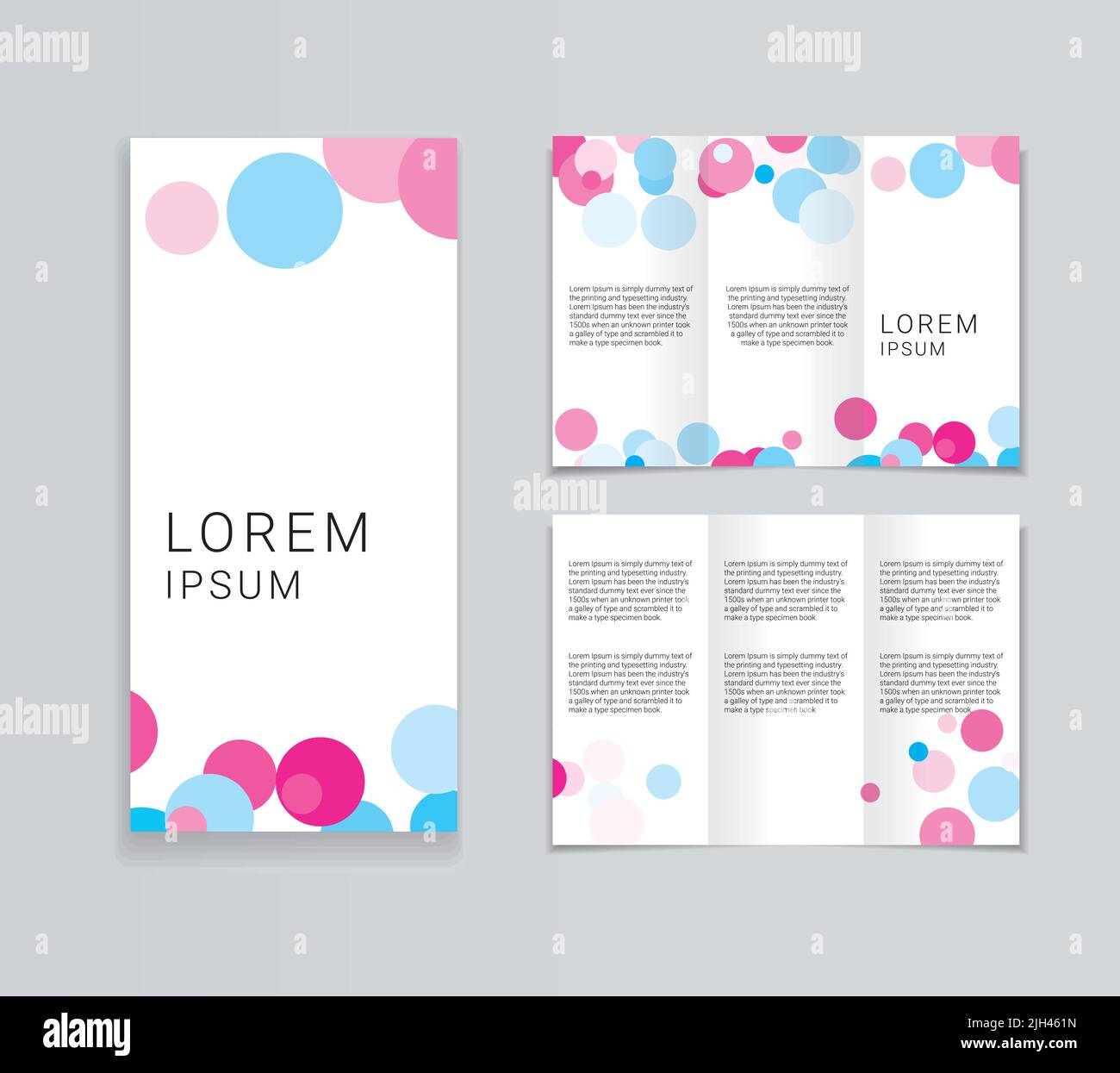 Tri Fold Brochure Design Template Stock Vector Image & Art - Alamy