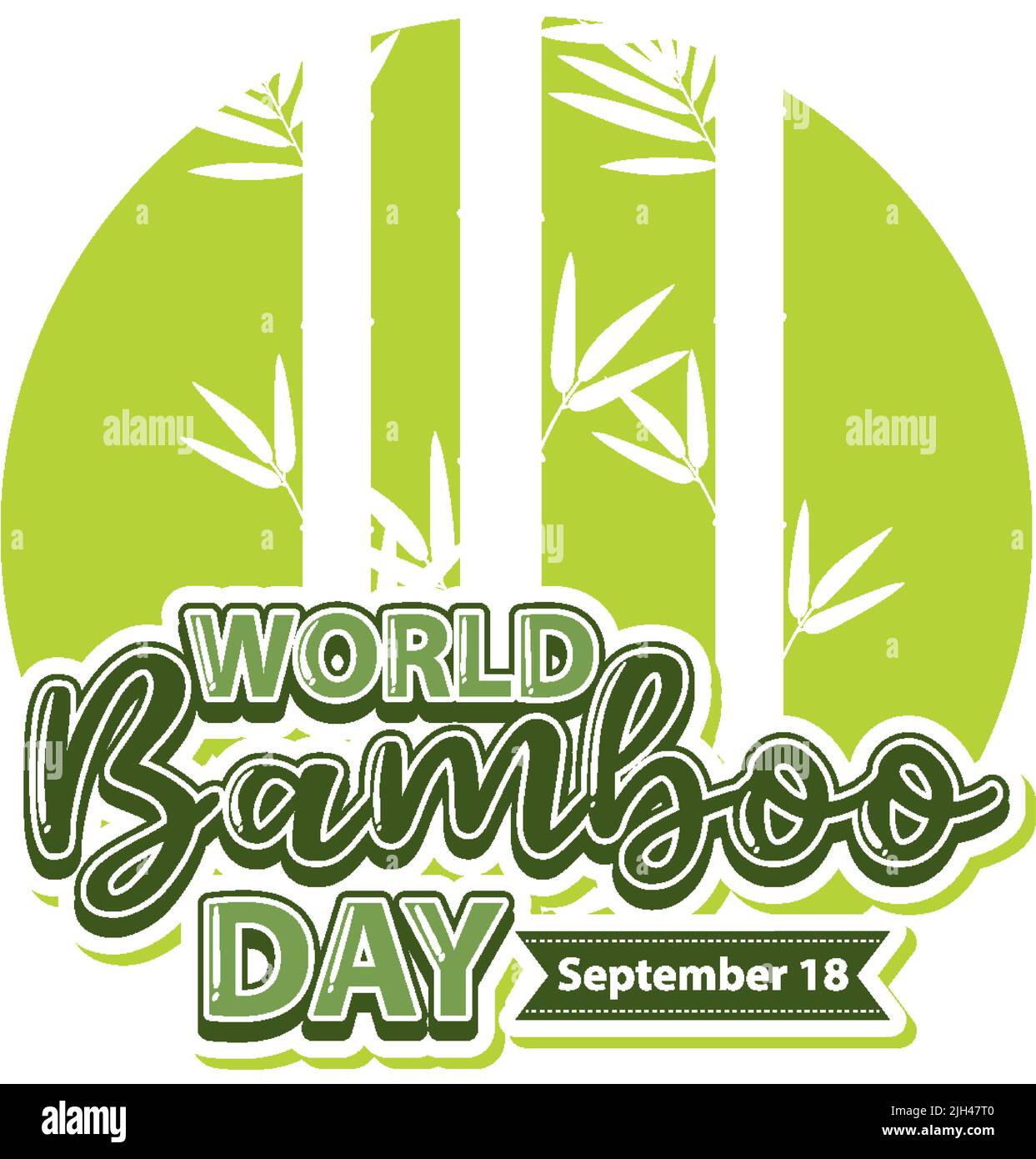 World bamboo day logo banner illustration Stock Vector Image & Art Alamy