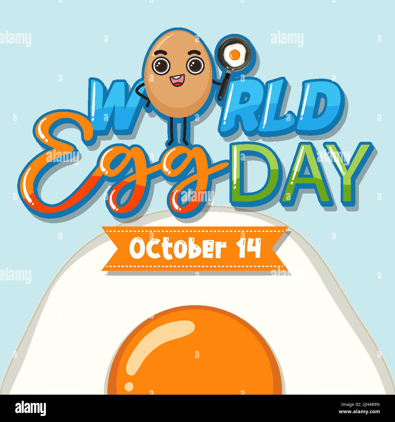 World Egg Day Poster illustration Stock Vector Image & Art Alamy