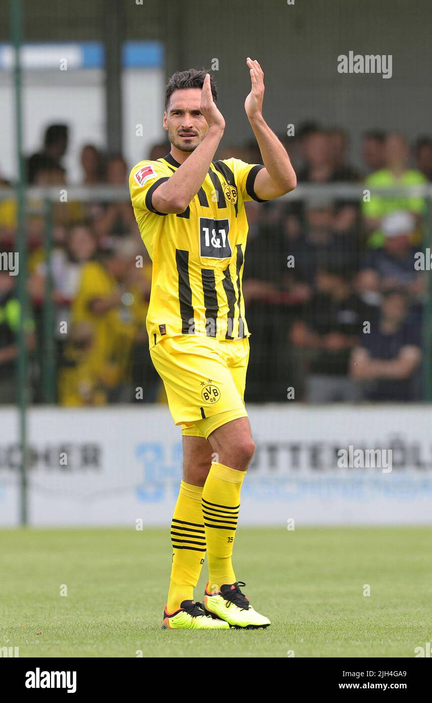 Exit, Germany. 14th July, 2022. firo : July 14th, 2022, football, 1st  Bundesliga, season 2022/2023, SC Verl - BVB, Borussia Dortmund Marco REUS,  BVB, single action Credit: dpa/Alamy Live News Stock Photo - Alamy