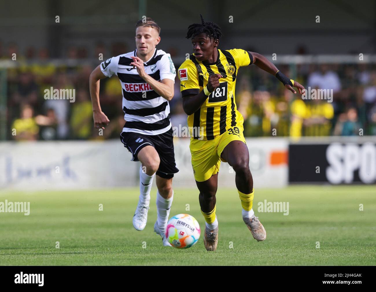 Exit, Germany. 14th July, 2022. firo : July 14th, 2022, football, 1st  Bundesliga, season 2022/2023, SC Verl - BVB, Borussia Dortmund Marco REUS,  BVB, single action Credit: dpa/Alamy Live News Stock Photo - Alamy