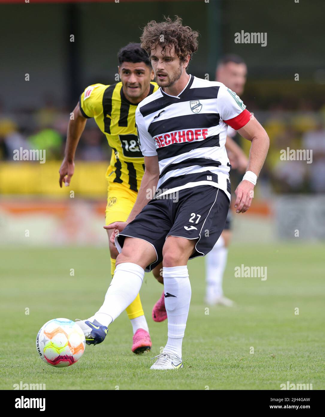 Exit, Germany. 14th July, 2022. firo : July 14th, 2022, football, 1st  Bundesliga, season 2022/2023, SC Verl - BVB, Borussia Dortmund Marco REUS,  BVB, single action Credit: dpa/Alamy Live News Stock Photo - Alamy