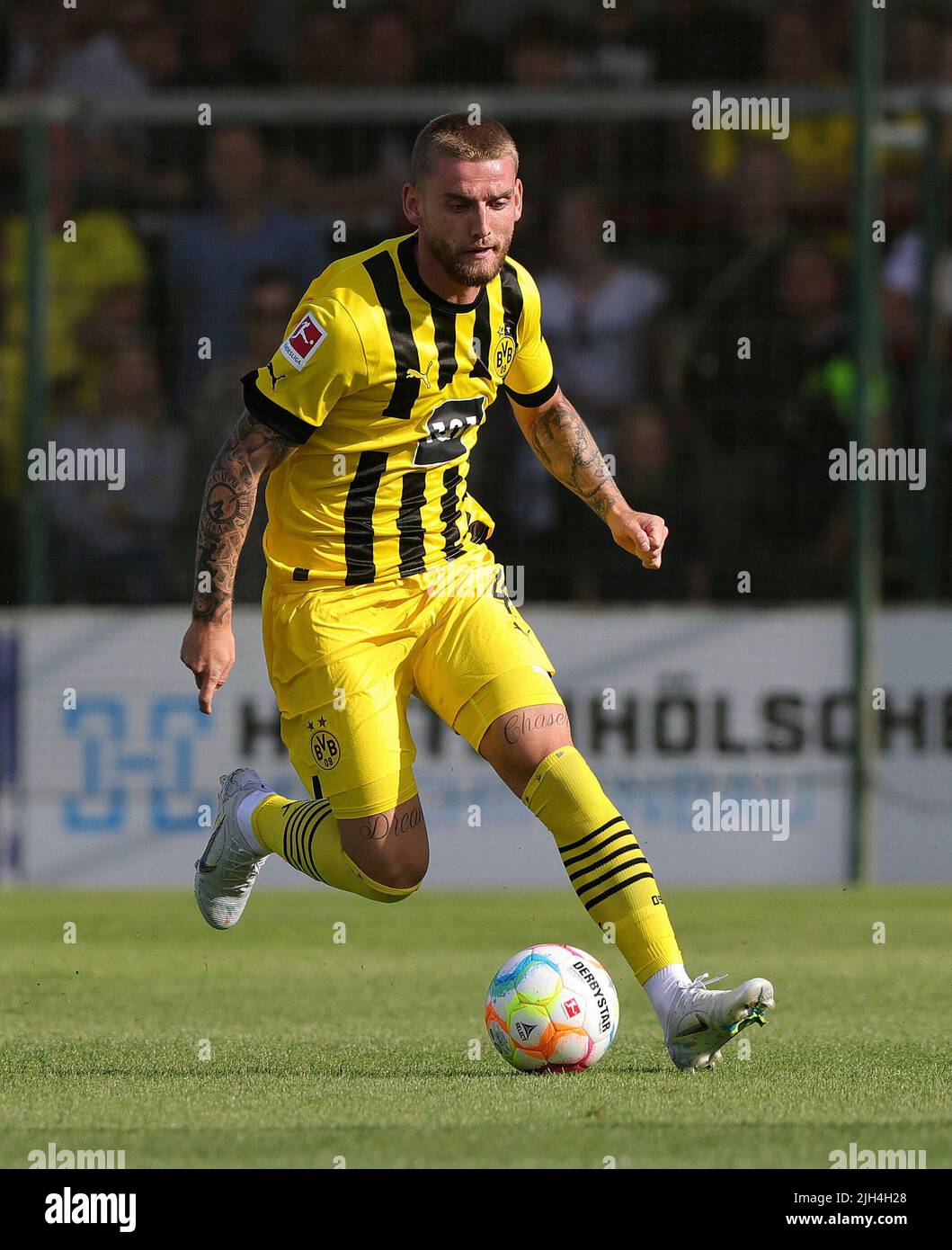 Exit, Germany. 14th July, 2022. firo : July 14th, 2022, football, 1st  Bundesliga, season 2022/2023, SC Verl - BVB, Borussia Dortmund Marco REUS,  BVB, single action Credit: dpa/Alamy Live News Stock Photo - Alamy