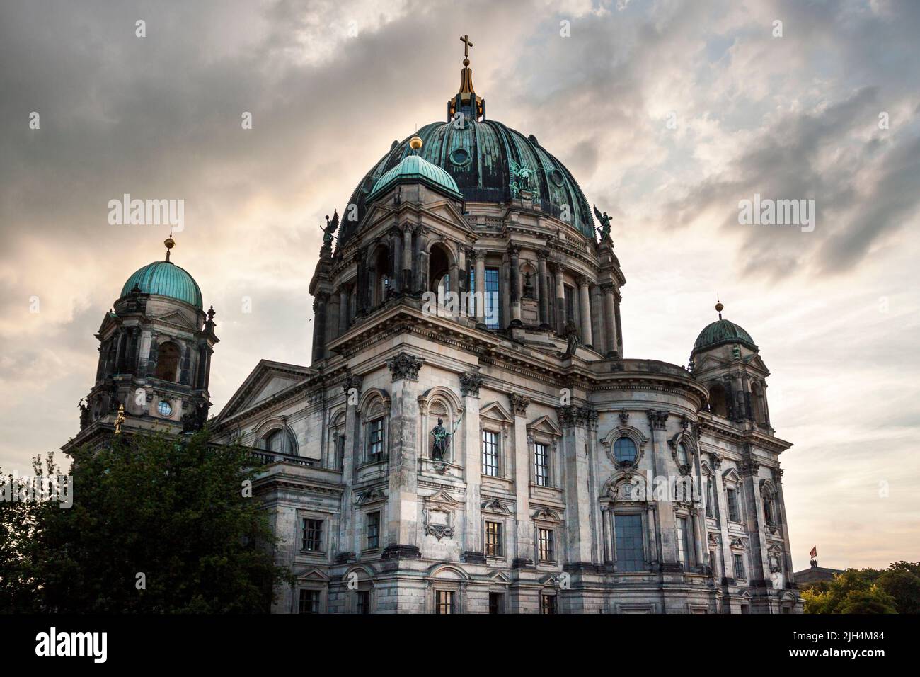 The Berliner Dom into magical twilight. Berlin, Germany Stock Photo
