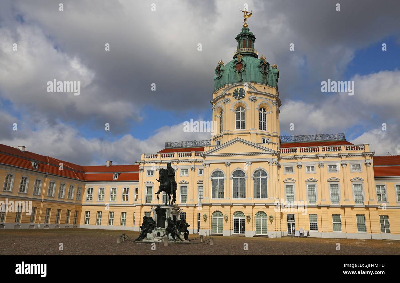 Friedrich Wilhelm Statue - The Charlottenburg Palace - Berlin, Germany Stock Photo