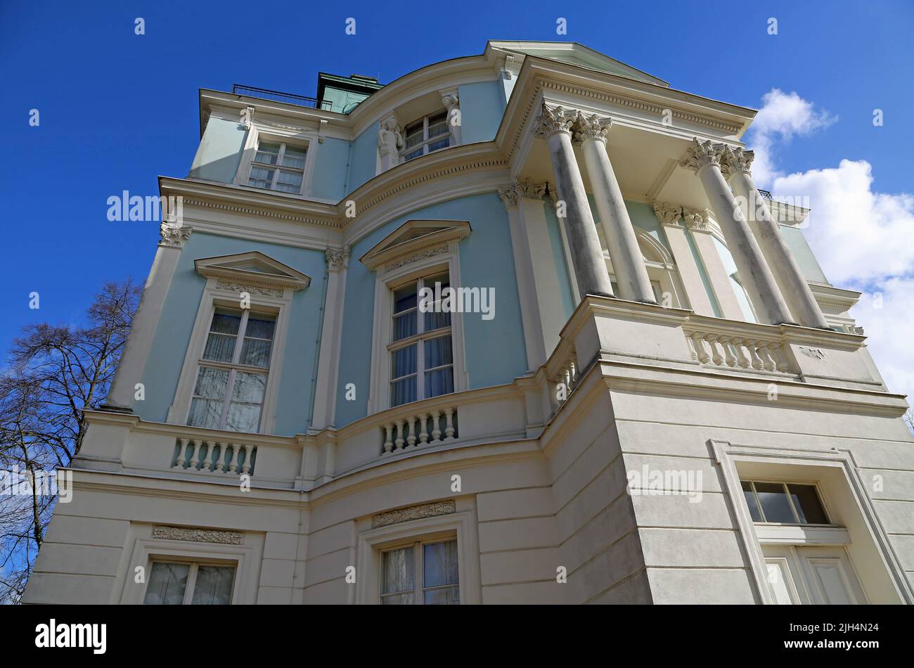 The facade of The Tea House Berlin, Germany Stock Photo Alamy