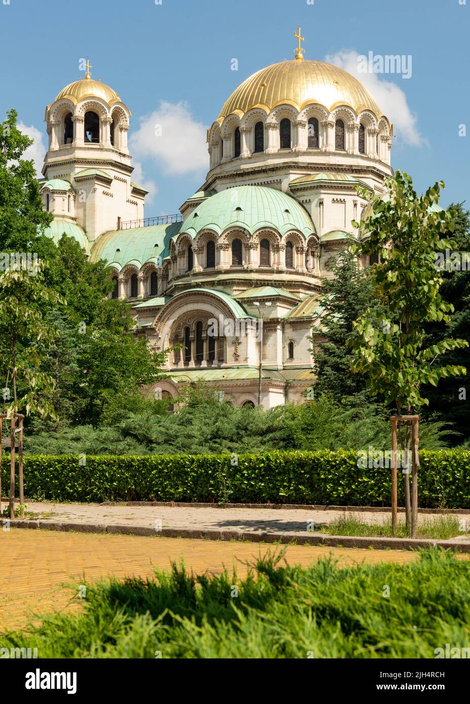 Alexander Nevsky Cathedral Sofia Bulgaria and Golden domes ...