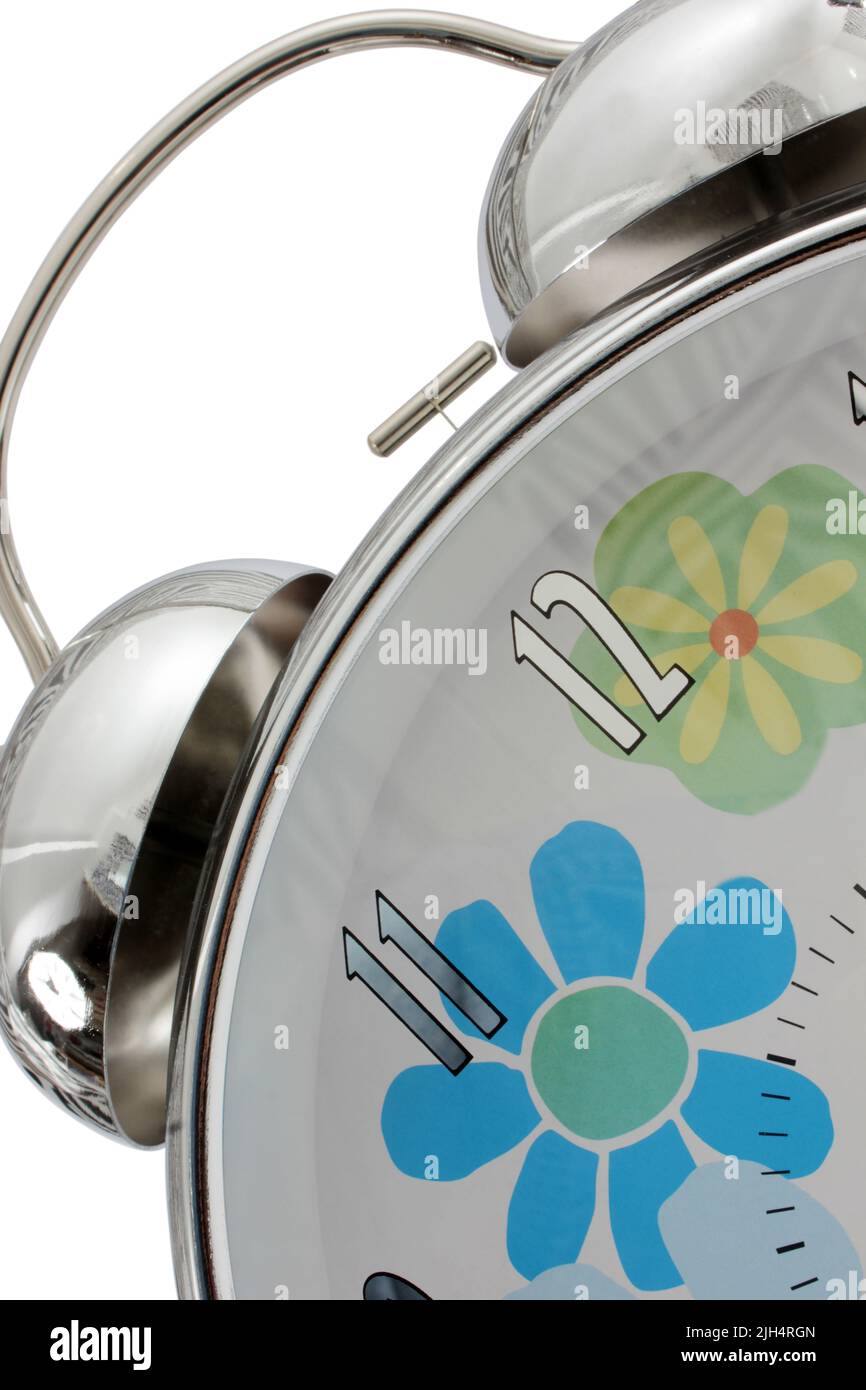 alarm clock isolated on a white background Stock Photo