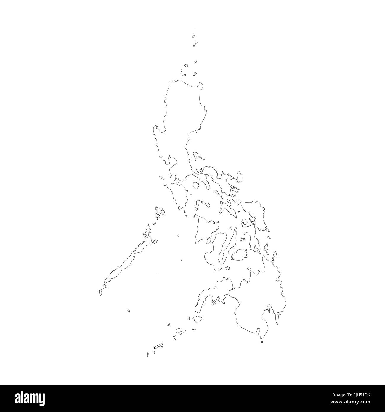 Philippines map free printing and coloring image