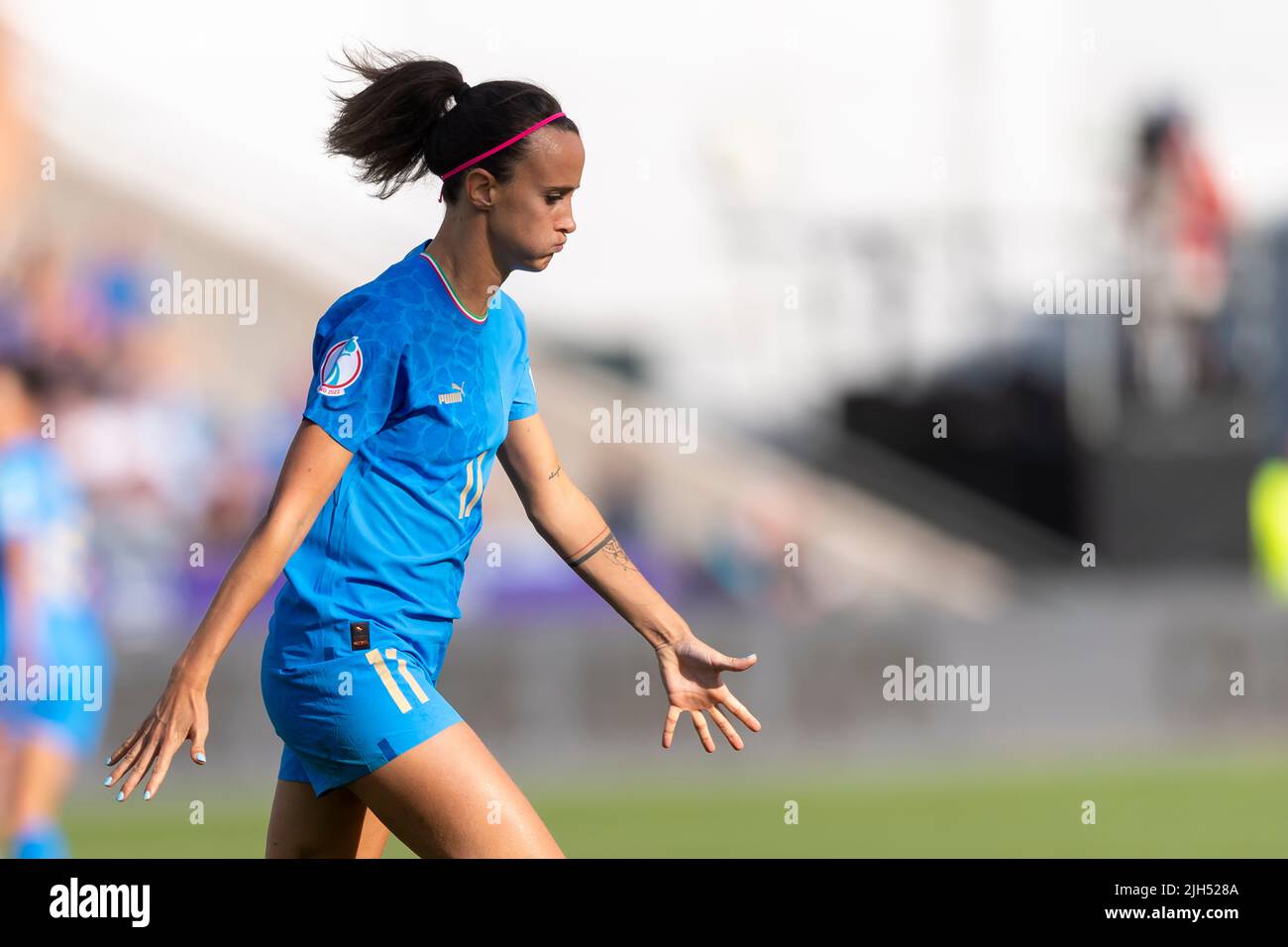 Manchester, UK. 14th July, 2022. Barbara Bonansea (Italy Women) during the  Uefa Women s Euro England 2022 match between Italy 1-1 Iceland at  Manchester City Academy Stadium on July 14 2022 in