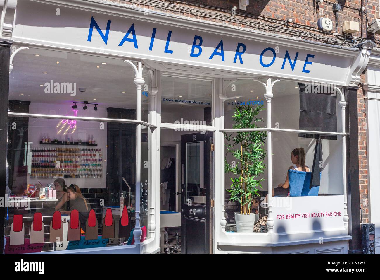 Nail Bar One in York,North Yorkshire,England,UK Stock Photo Alamy