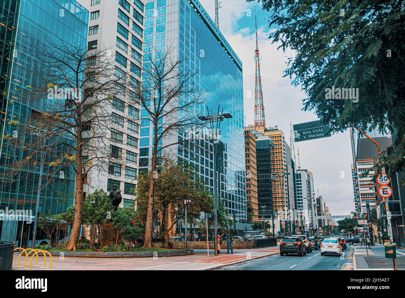 Paulista avenue, Sao Paolo, Brazil Stock Photo
