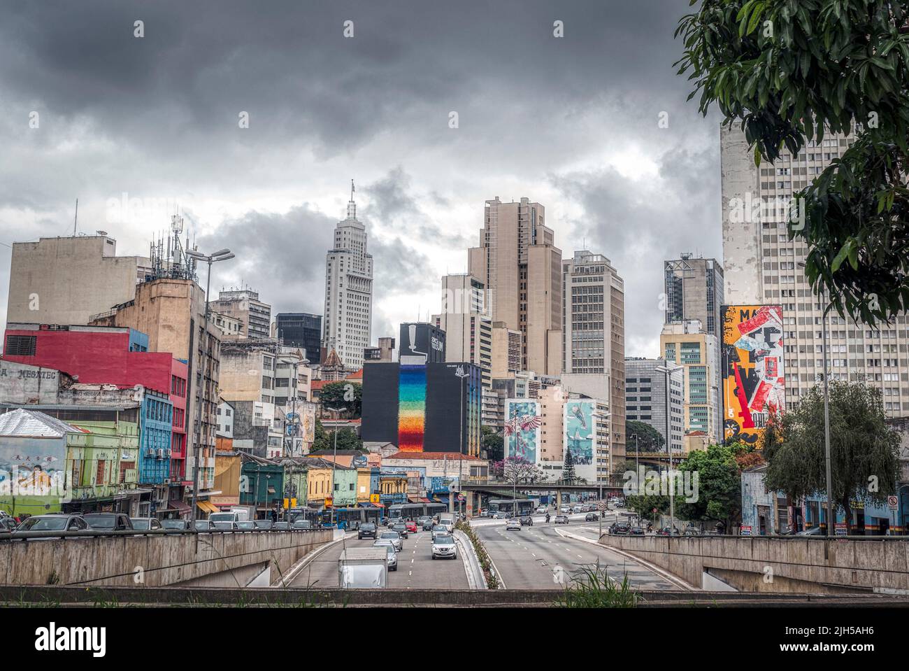 Sao Paolo skyline, cityscape, downtown, city centre, business Stock Photo