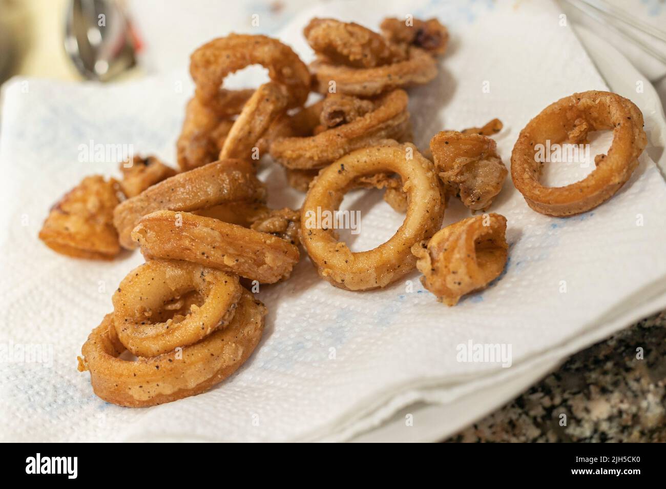 Organic Crispy fish Strips in batter detail shot Stock Photo Alamy