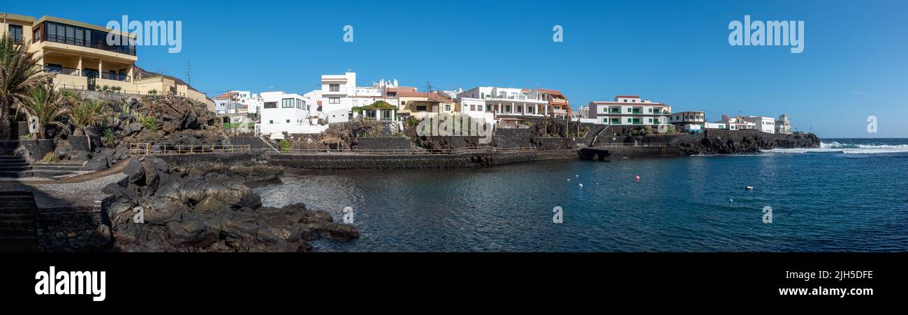 Bathing bay panorama of Tamaduste on the island of El Hierro Stock Photo