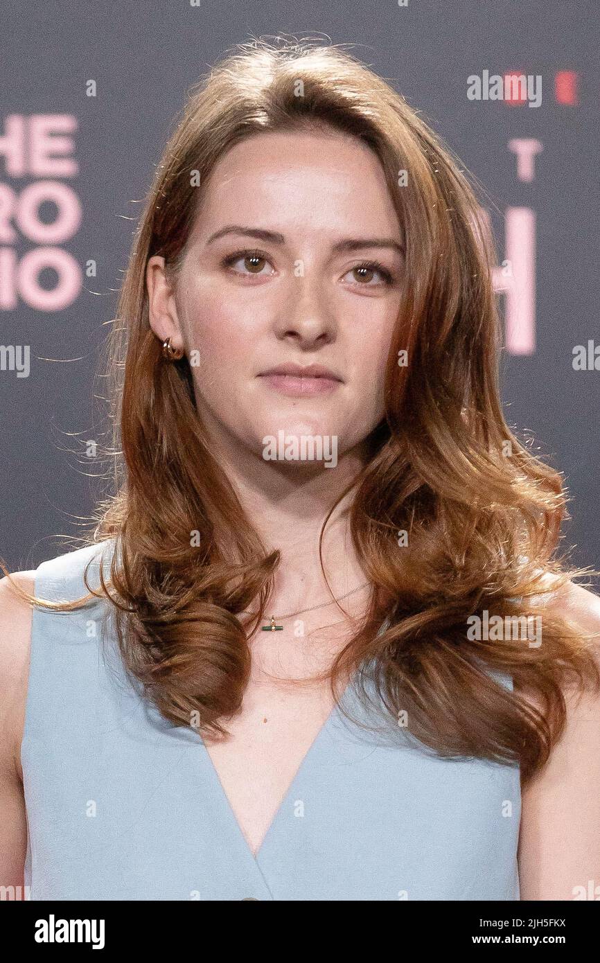 Olivia Morris attends 'The Head' photocall at Adisar Studios in Madrid