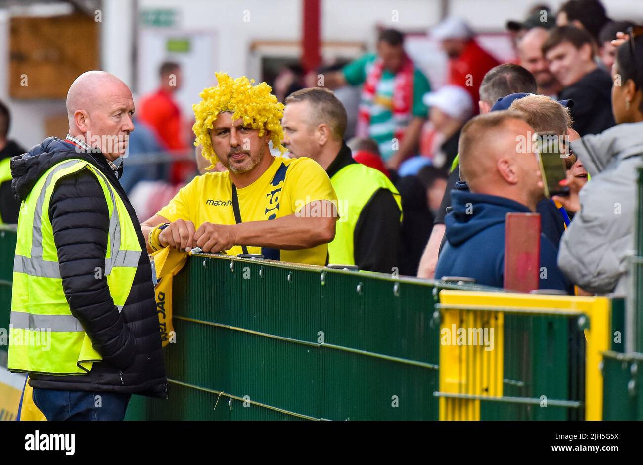 Cliftonville Vs DAC 1904 UEFA Europa Conference League Stock Photo