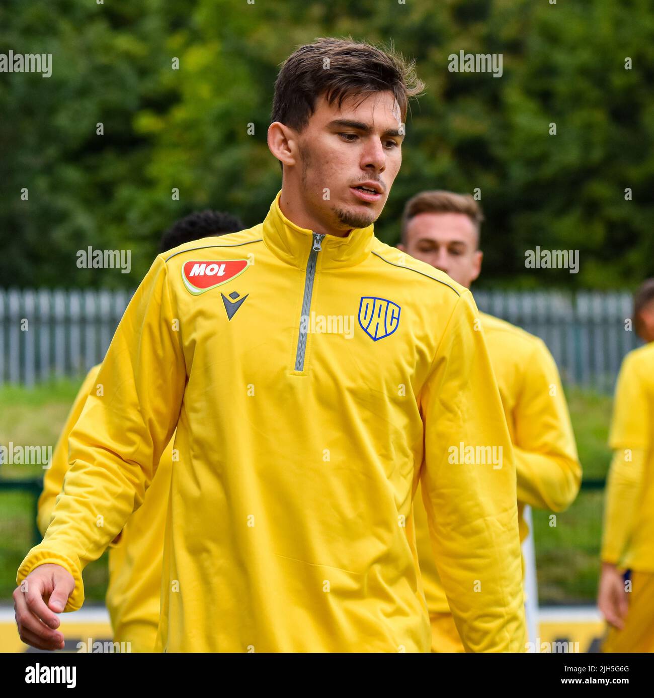 Cliftonville Vs DAC 1904 - UEFA Europa Conference League Stock Photo 