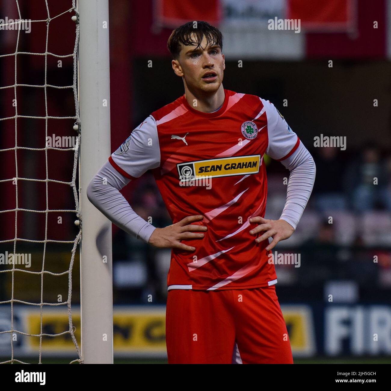 Cliftonville Vs DAC 1904 - UEFA Europa Conference League Stock Photo 