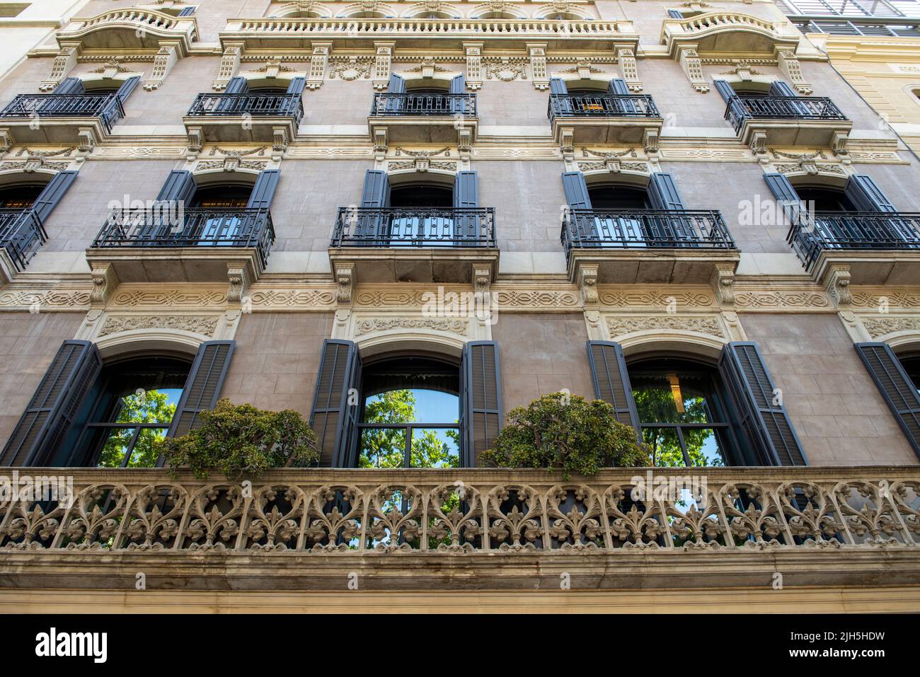 Detail of building in Barcelona - Spain Stock Photo