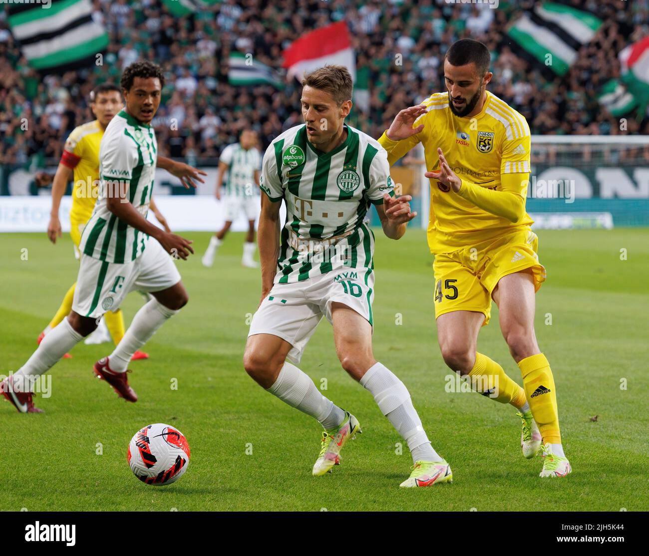 BUDAPEST, HUNGARY - JULY 13: Adama Traore of Ferencvarosi TC looks on  during the UEFA Champions League 2022/23 First Qualifying Round Second Leg  match between Ferencvarosi TC and FC Tobol at Ferencvaros