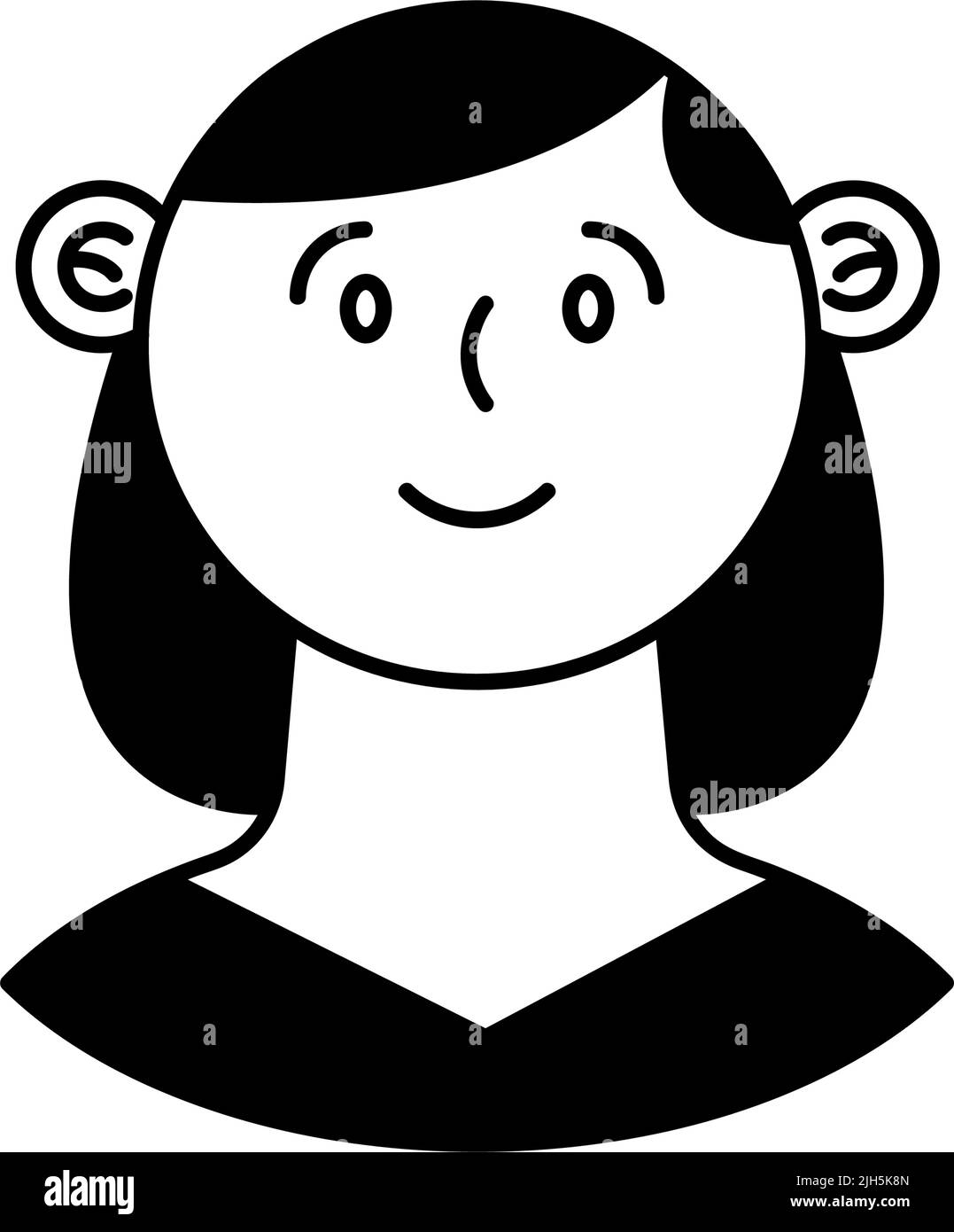 woman smiling avatar character icon Stock Vector Image & Art - Alamy